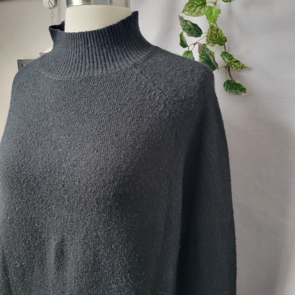 Boa Soft Brushed Knit High Neck Mini Jumper Dress Black S - Picture 4 of 12